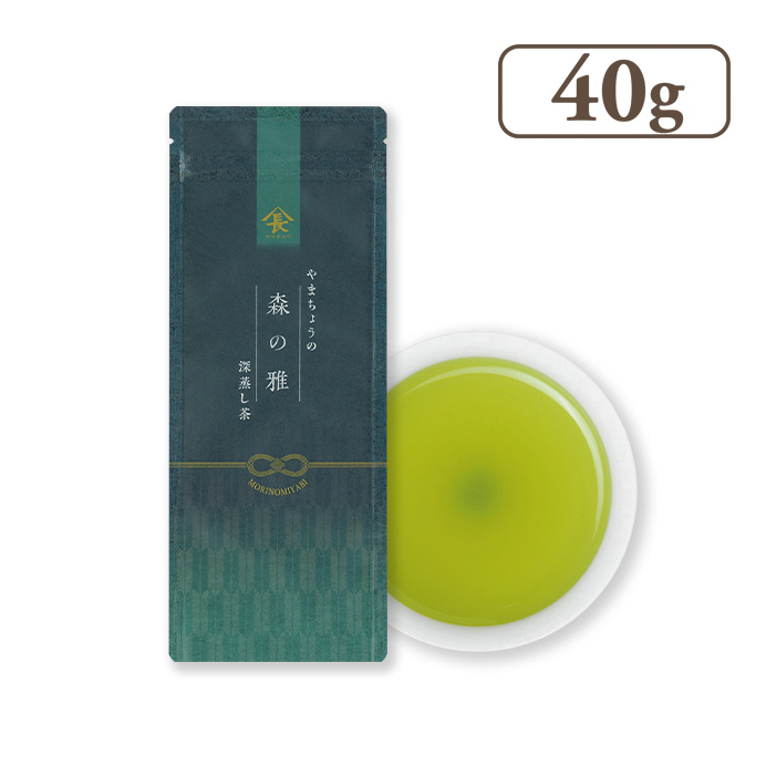 新茶　深蒸し茶　森の雅(もりのみやび)